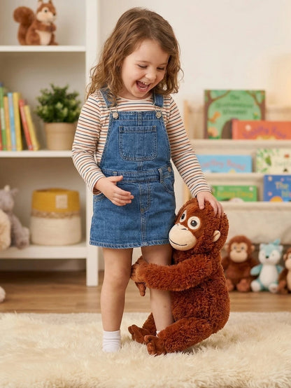 🦧 Peluche Punch Monkey de 55 cm: un orangután suave y realista, perfecto para abrazar y convertirse en tu amigo de zoológico favorito. ¡Diversión y ternura en tamaño grande!