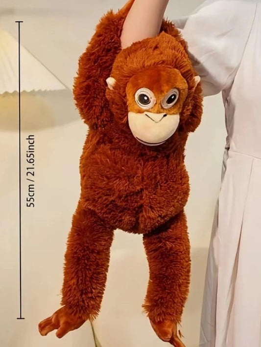 🦧 Peluche Punch Monkey de 55 cm: un orangután suave y realista, perfecto para abrazar y convertirse en tu amigo de zoológico favorito. ¡Diversión y ternura en tamaño grande!