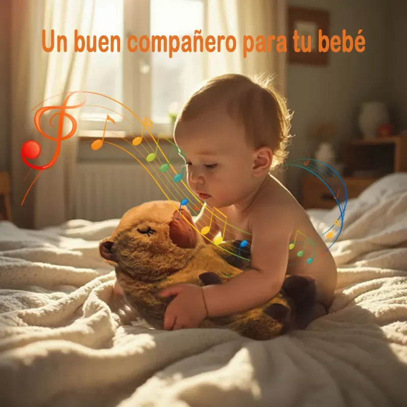 🦫 Peluche biónico de capibara para niños, suave y realista. Ideal para abrazar, brindar calma y convertirse en el compañero perfecto. Regalo creativo y reconfortante.