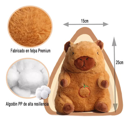 🦫 Peluche biónico de capibara para niños, suave y realista. Ideal para abrazar, brindar calma y convertirse en el compañero perfecto. Regalo creativo y reconfortante.