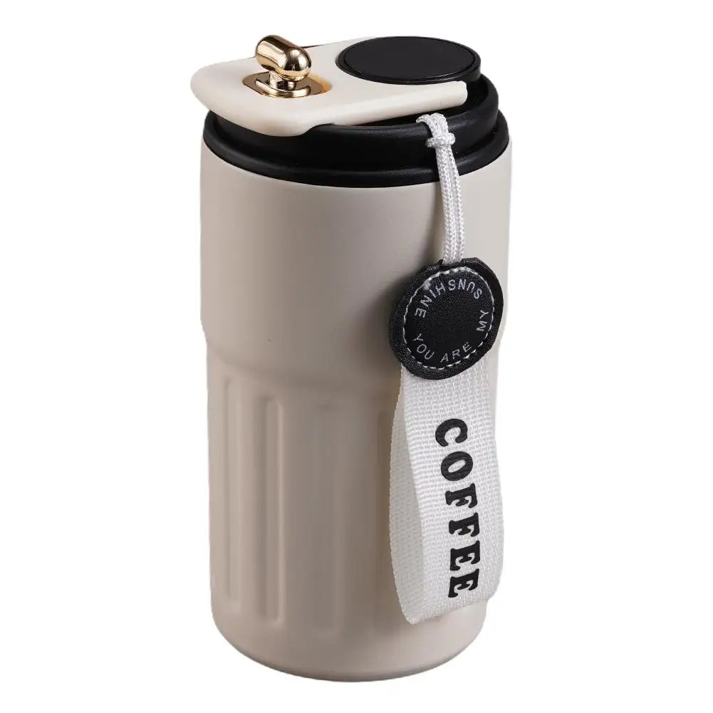 Termo inteligente de acero inoxidable 316 con pantalla LED de temperatura, 450ml. Mantiene café, té o agua a la temperatura ideal. Portátil, hermético y perfecto para oficina, gimnasio o viajes. ¡Tecnología y estilo en cada sorbo!