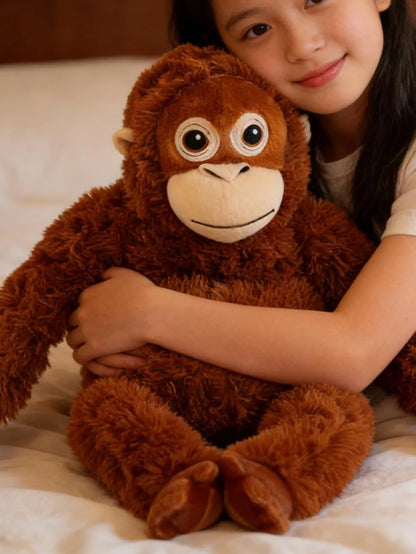 🦧 Peluche Punch Monkey de 55 cm: un orangután suave y realista, perfecto para abrazar y convertirse en tu amigo de zoológico favorito. ¡Diversión y ternura en tamaño grande!