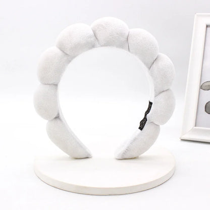 💆‍♀️ Diadema de spa acolchada en terciopelo: suave, cómoda y perfecta para lavar el rostro, retirar maquillaje o usar en la ducha. ¡Un accesorio elegante y práctico para tu rutina de cuidado facial!