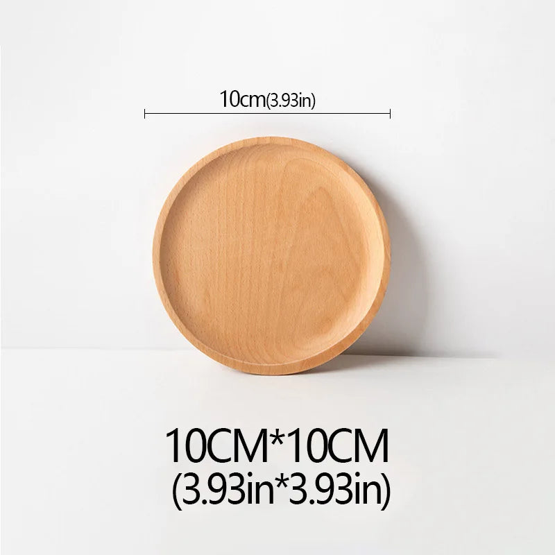 Plato de madera de haya, ideal para frutas, postres, dulces o como bandeja decorativa en buffet y cenas.”