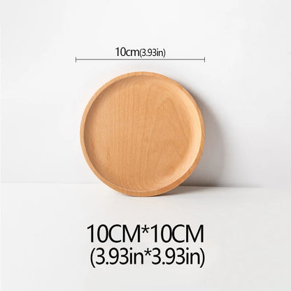 Plato de madera de haya, ideal para frutas, postres, dulces o como bandeja decorativa en buffet y cenas.”