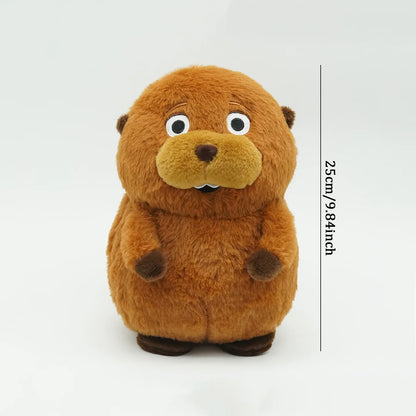 Peluche kawaii de castor, suave y esponjoso de pelicula animacion
