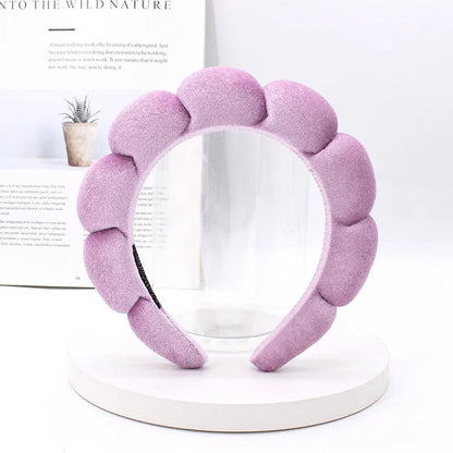 💆‍♀️ Diadema de spa acolchada en terciopelo: suave, cómoda y perfecta para lavar el rostro, retirar maquillaje o usar en la ducha. ¡Un accesorio elegante y práctico para tu rutina de cuidado facial!