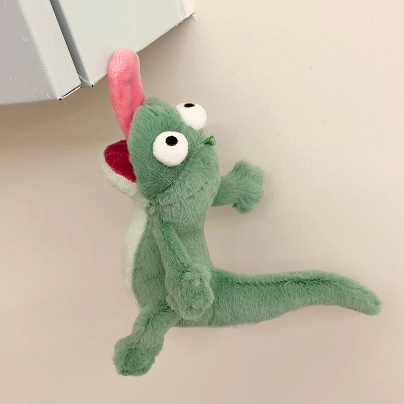 Peluche de Lagartija gritando con lengua magnética, peluche para alivio del estrés squishy