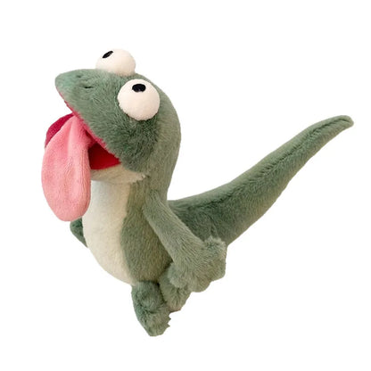 Peluche de Lagartija gritando con lengua magnética, peluche para alivio del estrés squishy