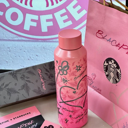 🌟 Tumbler Blackpink x Starbucks Inoxidable para cafe o bebidas favoritas