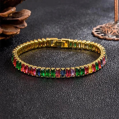 💎 Pulsera Andara Plata 925 con Cristales de colores