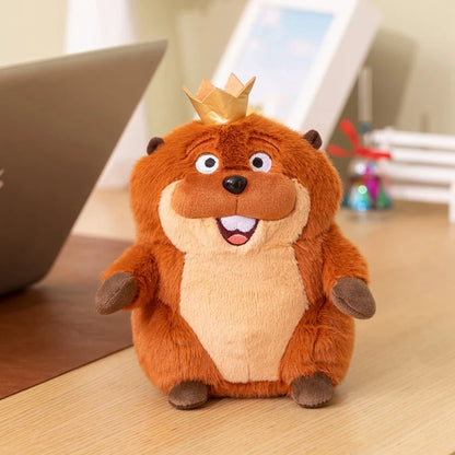 Peluche kawaii de castor, suave y esponjoso de pelicula animacion