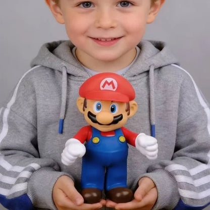 Figura Mario Bros Grande PVC 17–38 cm - Coleccionable de la serie Mario en tamaño grande (17–38 cm). Figura de PVC estilo anime, ideal como juguete, modelo decorativo o regalo de cumpleaños para fans.