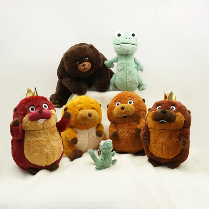 Peluche kawaii de castor, suave y esponjoso de pelicula animacion
