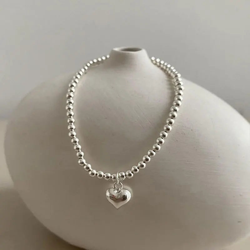 ✨Pulsera punk de plata 925 con cuentas geométricas e inscripción “Peace of Mind”. Diseño irregular y ajustable, ideal para mujer o niña. Joyería de moda perfecta como regalo especial.