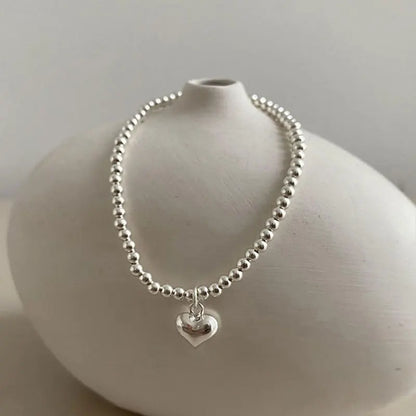 ✨Pulsera punk de plata 925 con cuentas geométricas e inscripción “Peace of Mind”. Diseño irregular y ajustable, ideal para mujer o niña. Joyería de moda perfecta como regalo especial.