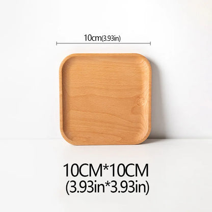 Plato de madera de haya, ideal para frutas, postres, dulces o como bandeja decorativa en buffet y cenas.”