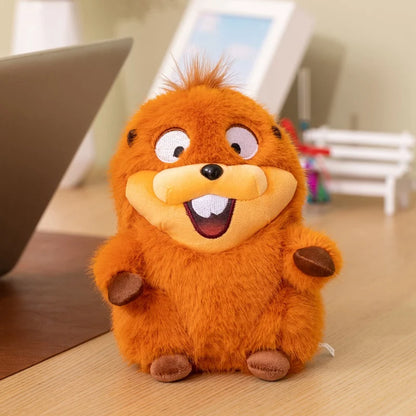 Peluche kawaii de castor, suave y esponjoso de pelicula animacion