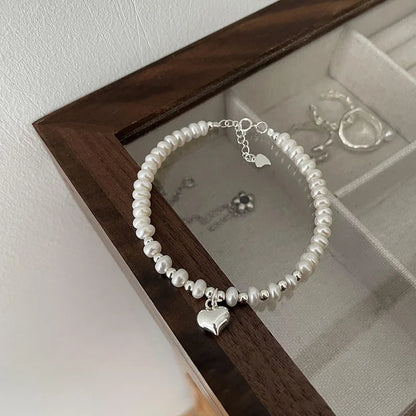 ✨Pulsera punk de plata 925 con cuentas geométricas e inscripción “Peace of Mind”. Diseño irregular y ajustable, ideal para mujer o niña. Joyería de moda perfecta como regalo especial.