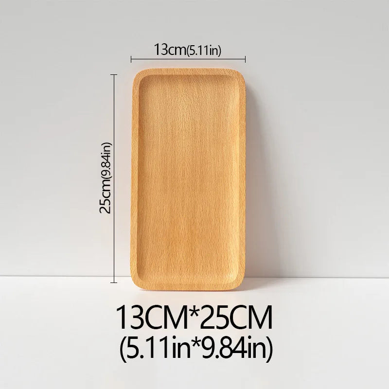 Plato de madera de haya, ideal para frutas, postres, dulces o como bandeja decorativa en buffet y cenas.”