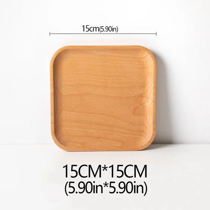 Plato de madera de haya, ideal para frutas, postres, dulces o como bandeja decorativa en buffet y cenas.”