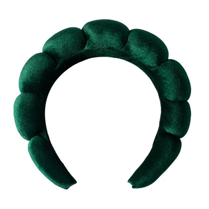 💆‍♀️ Diadema de spa acolchada en terciopelo: suave, cómoda y perfecta para lavar el rostro, retirar maquillaje o usar en la ducha. ¡Un accesorio elegante y práctico para tu rutina de cuidado facial!
