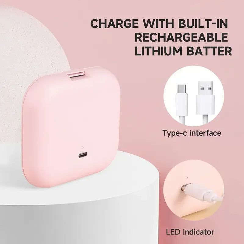 Espejo compacto con luces LED, aumento 1X/2X y diseño plegable portátil. Perfecto para maquillaje de viaje, bolso o como regalo práctico y elegante.