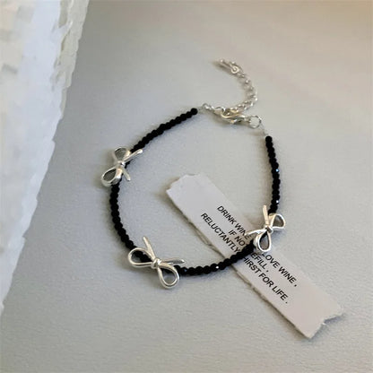 ✨Pulsera punk de plata 925 con cuentas geométricas e inscripción “Peace of Mind”. Diseño irregular y ajustable, ideal para mujer o niña. Joyería de moda perfecta como regalo especial.