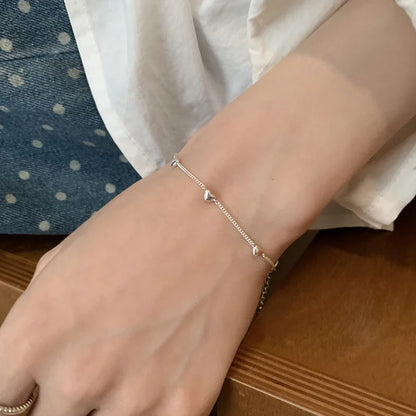 ✨Pulsera punk de plata 925 con cuentas geométricas e inscripción “Peace of Mind”. Diseño irregular y ajustable, ideal para mujer o niña. Joyería de moda perfecta como regalo especial.