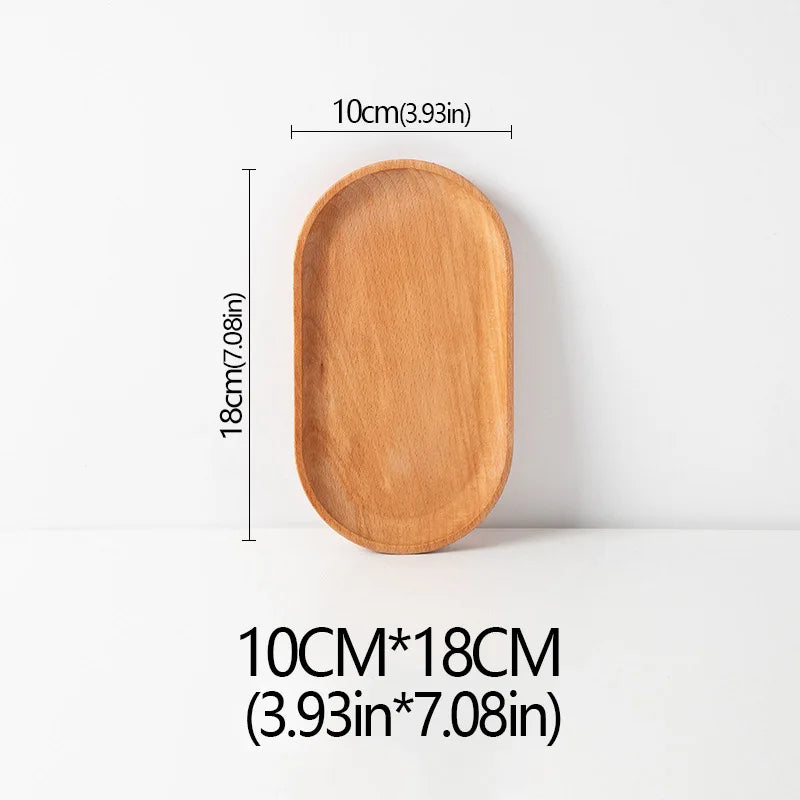 Plato de madera de haya, ideal para frutas, postres, dulces o como bandeja decorativa en buffet y cenas.”