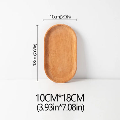 Plato de madera de haya, ideal para frutas, postres, dulces o como bandeja decorativa en buffet y cenas.”