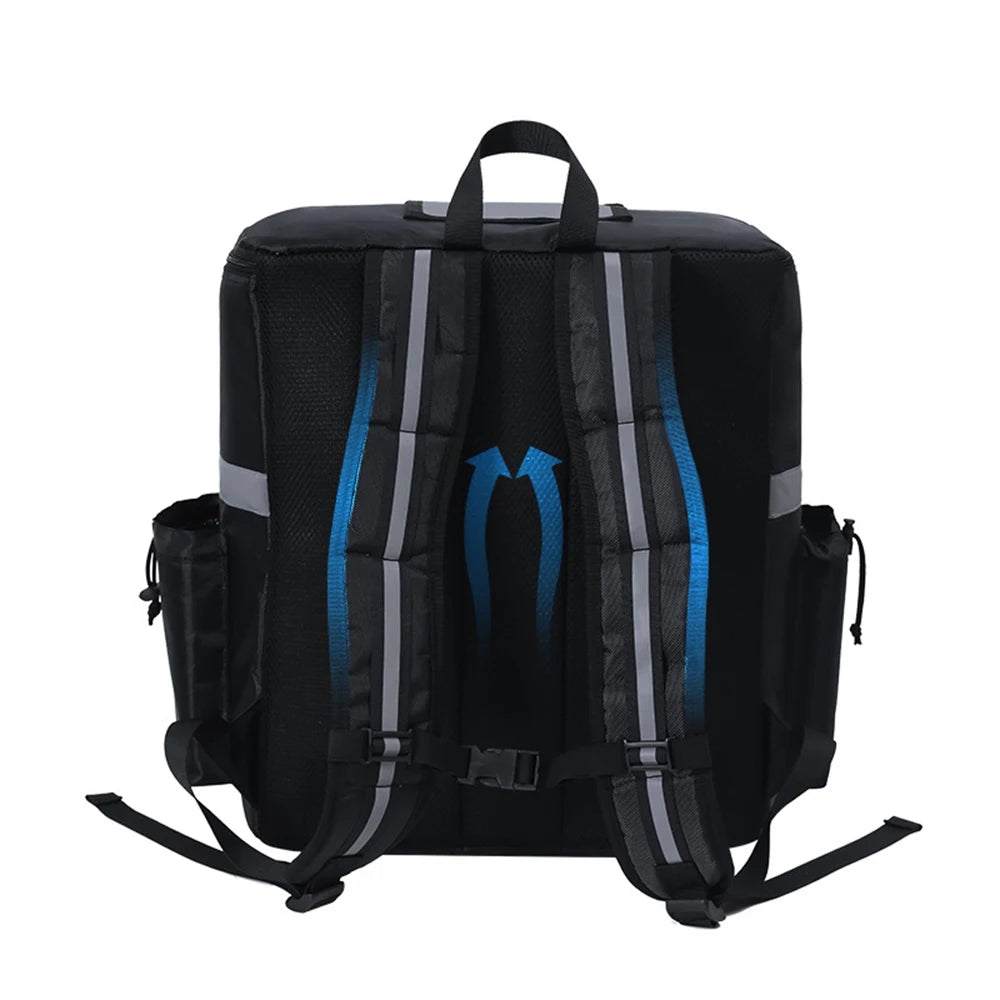 Mochila térmica para delivery, 30L de capacidad, perfecta para llevar comida o compras y mantenerlas calientes o frías. Ideal para riders y repartidores.