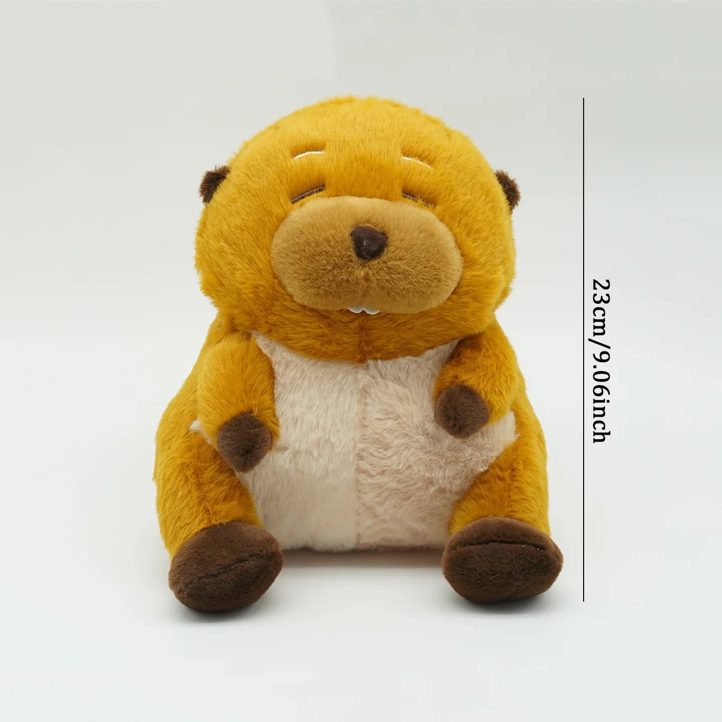Peluche kawaii de castor, suave y esponjoso de pelicula animacion