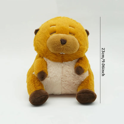 Peluche kawaii de castor, suave y esponjoso de pelicula animacion