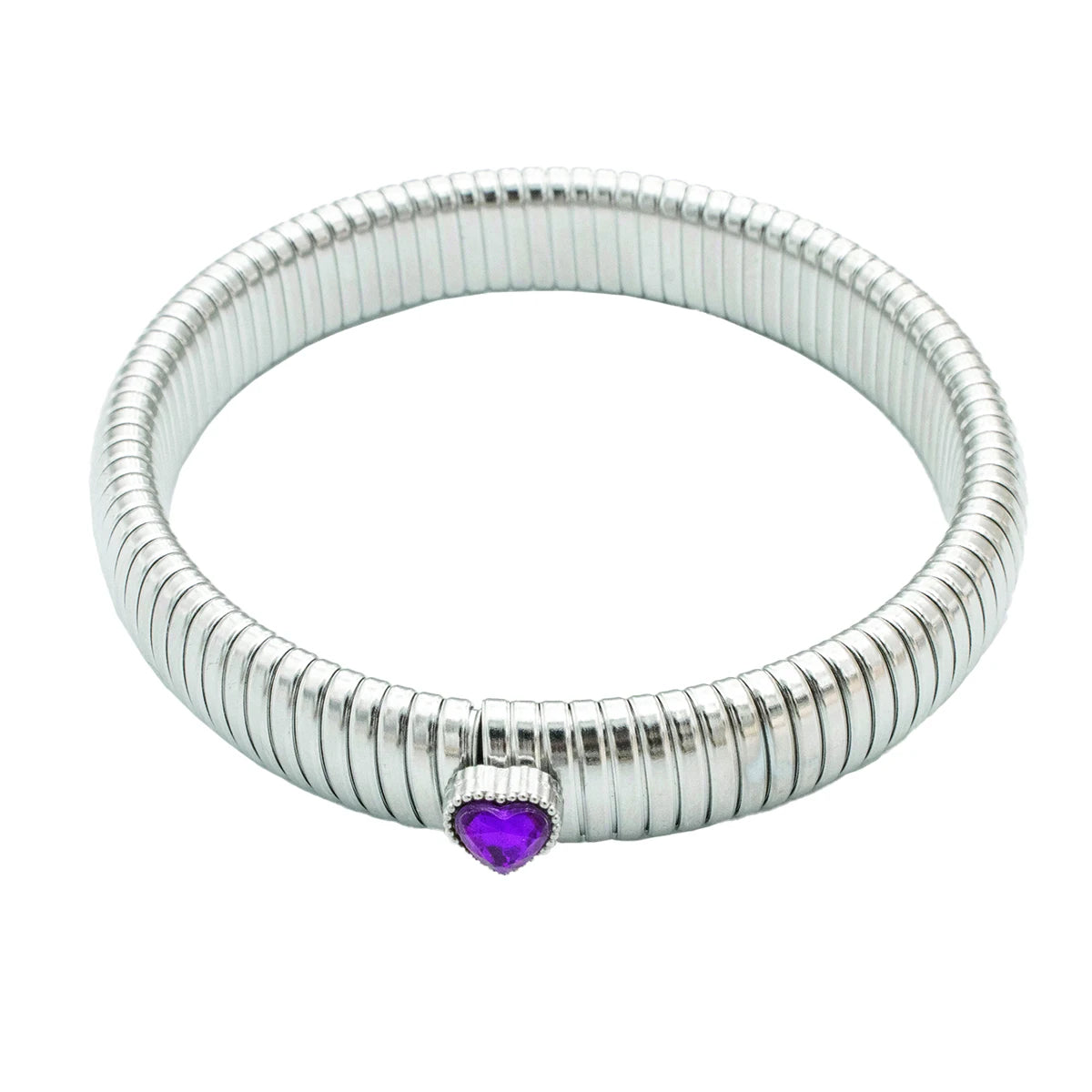 Pulsera retro de acero inoxidable, impermeable y elástica, con acabado pulido y baño de oro 18K. Joyería de moda unisex para hombre y mujer