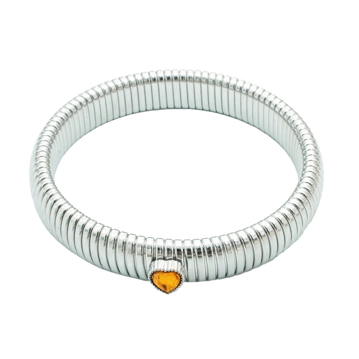 Pulsera retro de acero inoxidable, impermeable y elástica, con acabado pulido y baño de oro 18K. Joyería de moda unisex para hombre y mujer