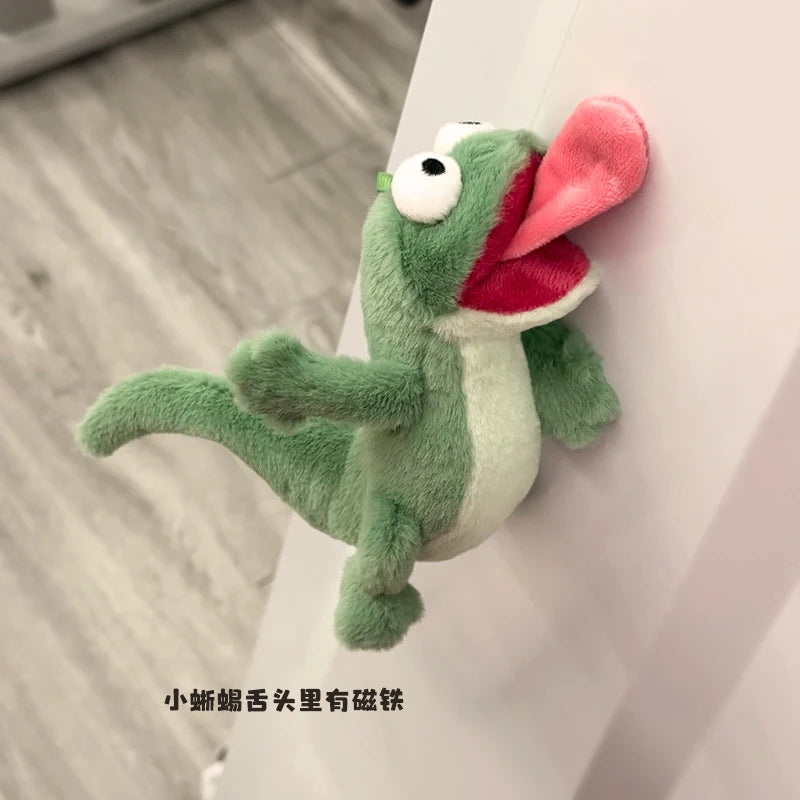 Peluche de Lagartija gritando con lengua magnética, peluche para alivio del estrés squishy