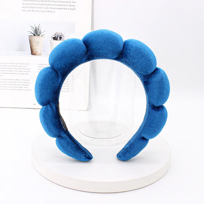 💆‍♀️ Diadema de spa acolchada en terciopelo: suave, cómoda y perfecta para lavar el rostro, retirar maquillaje o usar en la ducha. ¡Un accesorio elegante y práctico para tu rutina de cuidado facial!