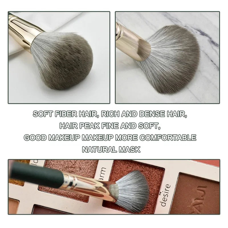 14 Brochas de Maquillaje  Kit completo de 14 brochas suaves y esponjosas para polvo, base, rubor y sombras. Herramientas profesionales para difuminar y lograr un acabado perfecto en cualquier look de belleza.