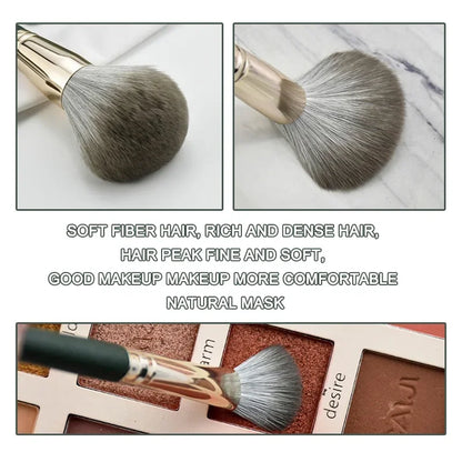 14 Brochas de Maquillaje  Kit completo de 14 brochas suaves y esponjosas para polvo, base, rubor y sombras. Herramientas profesionales para difuminar y lograr un acabado perfecto en cualquier look de belleza.