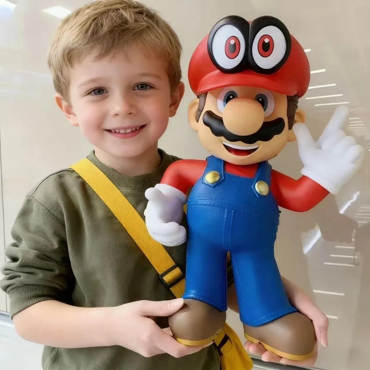 Figura Mario Bros Grande PVC 17–38 cm - Coleccionable de la serie Mario en tamaño grande (17–38 cm). Figura de PVC estilo anime, ideal como juguete, modelo decorativo o regalo de cumpleaños para fans.