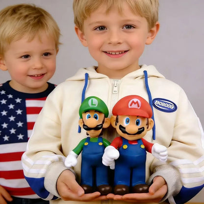 Figura Mario Bros Grande PVC 17–38 cm - Coleccionable de la serie Mario en tamaño grande (17–38 cm). Figura de PVC estilo anime, ideal como juguete, modelo decorativo o regalo de cumpleaños para fans.