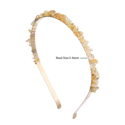 Diadema Piedras Naturales con Cristales  Descripción corta:   Headband con diseño irregular de amatistas y aguamarinas en cuentas tipo chip. Accesorio bohemio y elegante para mujer, ideal para darle un toque único a tu look en fiestas o uso diario.