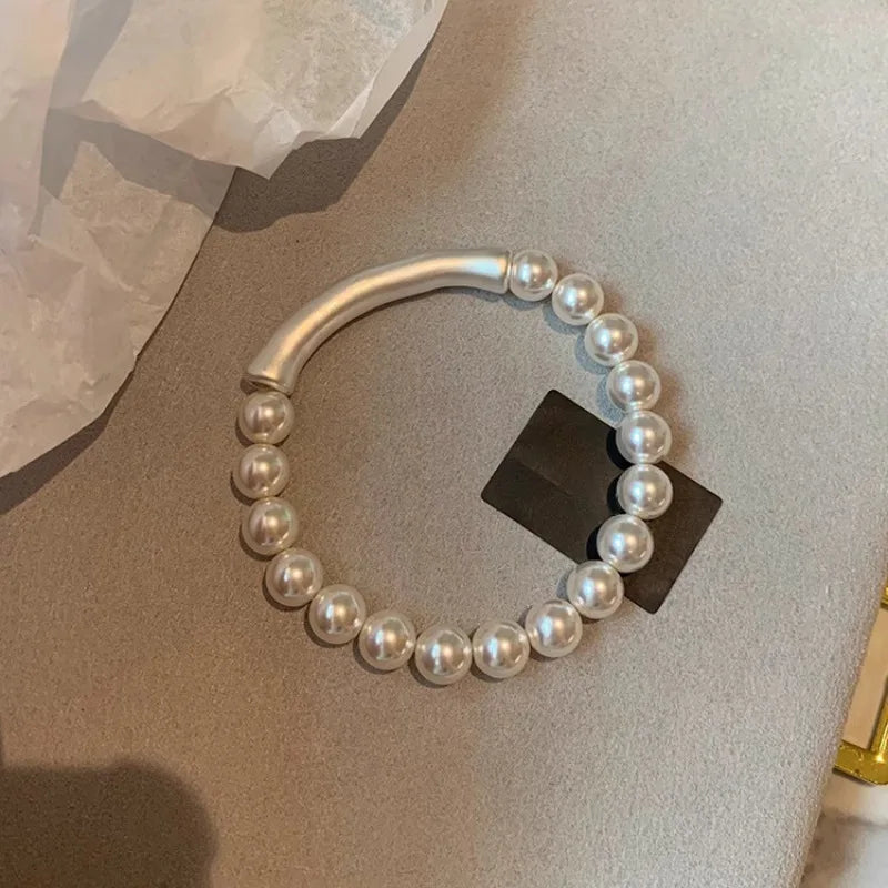 ✨Pulsera punk de plata 925 con cuentas geométricas e inscripción “Peace of Mind”. Diseño irregular y ajustable, ideal para mujer o niña. Joyería de moda perfecta como regalo especial.