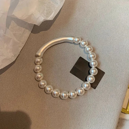 ✨Pulsera punk de plata 925 con cuentas geométricas e inscripción “Peace of Mind”. Diseño irregular y ajustable, ideal para mujer o niña. Joyería de moda perfecta como regalo especial.